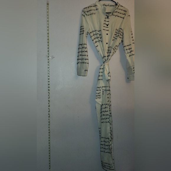 Casual script printed jumpsuit - Picture 12 of 12